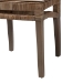 bali & pari Laluna Modern Bohemian Greywashed Natural Rattan and Mahogany Dining Chair with Cushion - Laluna-Grey Natural Rattan-DC