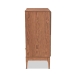 Baxton Studio Ramiel Mid-Century Modern Ash Walnut Finished Wood and Rattan 1-Drawer Sideboard - MG9005-Ash Walnut/Rattan-Sideboard
