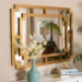 Baxton Studio Dayana Modern and Contemporary Antique Gold Finished Wood Accent Wall Mirror - RXW-8460