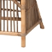 bali & pari Kim Modern Bohemian White Fabric and Natural Brown Rattan Dining Chair - Kim-Natural Rattan-DC