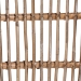 bali & pari Kim Modern Bohemian White Fabric and Natural Brown Rattan Dining Chair - Kim-Natural Rattan-DC