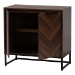 Baxton Studio Sadia Modern Walnut Brown Finished Wood Storage Cabinet - LCF20211282-Walnut-Cabinet