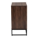 Baxton Studio Sadia Modern Walnut Brown Finished Wood Storage Cabinet - LCF20211282-Walnut-Cabinet