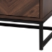 Baxton Studio Sadia Modern Walnut Brown Finished Wood Storage Cabinet - LCF20211282-Walnut-Cabinet