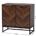 Baxton Studio Sadia Modern Walnut Brown Finished Wood Storage Cabinet - LCF20211282-Walnut-Cabinet
