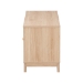 Baxton Studio Elsbeth Mid-Century Modern Light Brown Finished Wood and Natural Rattan 2-Door TV Stand - LC22040702-Rattan-TV Stand