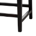 bali & pari Alise Modern Bohemian Dark Brown Mahogany Wood and Seagrass Dining Chair - Alise-Mahogany-Cushion-DC