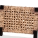 bali & pari Alise Modern Bohemian Dark Brown Mahogany Wood and Seagrass Counter Stool - Alise-Mahogany-Cushion-CS
