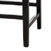 bali & pari Alise Modern Bohemian Dark Brown Mahogany Wood and Seagrass Counter Stool - Alise-Mahogany-Cushion-CS