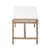 bali & pari Nasim Modern Bohemian Natural Jute and Metal Accent Bench - F232-FT2-Seagrass-Bench
