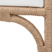 bali & pari Nasim Modern Bohemian Natural Jute and Metal Accent Bench - F232-FT2-Seagrass-Bench