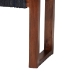 bali & pari Prunella Modern Bohemian Two-Tone Navy Blue and Natural Brown Jute and Acacia Wood Accent Bench - F232-FT23-Navy Blue/Brown Diamond Pattern-Bench