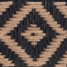 bali & pari Prunella Modern Bohemian Two-Tone Navy Blue and Natural Brown Jute and Acacia Wood Accent Bench - F232-FT23-Navy Blue/Brown Diamond Pattern-Bench