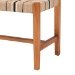 bali & pari Prita Bohemian Paper Loom and Natural Mahogany Wood Dining Bench - BNCH-1-Wood/Brown-Bench