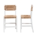 bali & pari Talli Bohemian Paper Loom and White Mahogany Wood 2-Piece Counter Stool Set - CCP-02-Wood/White-CS