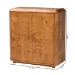 bali & pari Valora Modern and Contemporary Natural Mappa Real Burl Wood 2-Door Console Cabinet - SVN-1308B-Natural Burl-Nebu-2DR-Cabinet