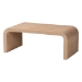 bali & pari Eviana Japandi Natural Jute Waterfall Coffee Table - F242-FT4-Coffee Table