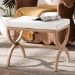 bali & pari Maliyah Japandi Natural Jute Ottoman - F242-FT21-Ottoman