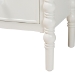 Baxton Studio Malinda Classic White Wood 2-Drawer End Table with Spindle Legs - JY24A172-Off White/Wooden-End Table