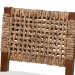 bali & pari Alise Handwoven Seagrass Dining Chair with Mahogany Wood Frame - Woven Back and Seat Chair for Dining Room or Kitchen, Earthy Brown - Alise-Mahogany-Brown-Cushion-DC