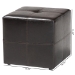 Baxton Studio Nox Dark Brown Ottoman - ST-19-Dark Brown