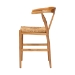 bali & pari Fika Counter Stool with Woven Seagrass Seat - Handwoven Wicker Stool with Arms and Wishbone Backrest, Boho Coastal Seating for Kitchen Island or Dining Counter - Fika-Natural Wood/Abaca White Weaving-CS