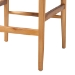 bali & pari Fika Counter Stool with Woven Seagrass Seat - Handwoven Wicker Stool with Arms and Wishbone Backrest, Boho Coastal Seating for Kitchen Island or Dining Counter - Fika-Natural Wood/Abaca White Weaving-CS