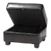 Baxton Studio Agustus Brown Leather Storage Ottoman - A-136-001-Ottoman