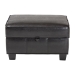 Baxton Studio Agustus Brown Leather Storage Ottoman - A-136-001-Ottoman