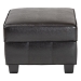 Baxton Studio Agustus Brown Leather Storage Ottoman - A-136-001-Ottoman