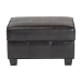 Baxton Studio Agustus Brown Leather Storage Ottoman - A-136-001-Ottoman