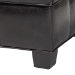 Baxton Studio Agustus Brown Leather Storage Ottoman - A-136-001-Ottoman