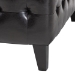 Baxton Studio Pemberly Dark Brown Bonded Leather Square Ottoman - TA1235-Dark Brown