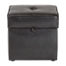 Baxton Studio Sydney Brown Modern Ottoman - Storage Ottoman  - XB-01-dark brown