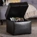 Baxton Studio Sydney Brown Modern Ottoman - Storage Ottoman  - XB-01-dark brown