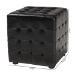 Baxton Studio Siskal Black Modern Cube Ottoman (Set of 2) - BH-5589-BLACK-OTTO