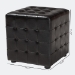 Baxton Studio Siskal Dark Brown Modern Cube Ottoman (Set of 2) - BH-5589-DARK BROWN-OTTO