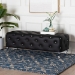 Baxton Studio Stella Crystal Tufted Black Modern Bench - BBT5119-Black-Bench