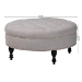 Baxton Studio Palfrey Beige Linen Modern Tufted Ottoman - 531-Beige-OTTO