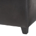 Baxton Studio Dark Brown Full Leather Storage Cube Ottoman - 0380-001-dark brown