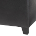 Baxton Studio Black Full Leather Storage Cube Ottoman - 0380-023-black