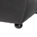 Baxton Studio Black Full Leather Ottoman with Rounded Sides - Y-051-023-black