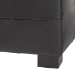 Baxton Studio Dark Brown Full Leather Storage Bench Ottoman with Dimples - Y-105-001-dark brown