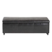 Baxton Studio Dark Brown Full Leather Storage Bench Ottoman with Stitching - Y-161-001-dark brown