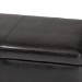 Baxton Studio Dark Brown Full Leather Storage Bench Ottoman with Stitching - Y-161-001-dark brown