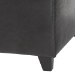 Baxton Studio Dark Brown Full Leather Storage Bench Ottoman with Stitching - Y-161-001-dark brown