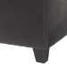 Baxton Studio Dark Brown Full Leather Small Storage Cube Ottoman - Y-162-001-dark brown
