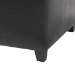 Baxton Studio Black Full Leather Small Storage Cube Ottoman - Y-162-023-black