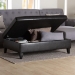 Baxton Studio Sandusky Dark Brown Full Leather Cocktail Ottoman - Y-192-001-dark brown