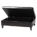 Baxton Studio Sandusky Dark Brown Full Leather Cocktail Ottoman - Y-192-001-dark brown